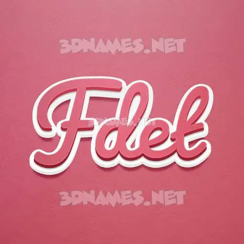 fdet in Red Scribble style - 3D name wallpaper fdet in Red Scribble style - 3D name wallpaper