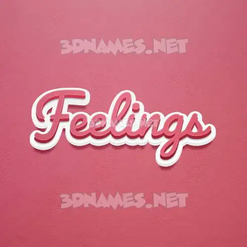 feelings in Red Scribble style - 3D name wallpaper feelings in Red Scribble style - 3D name wallpaper