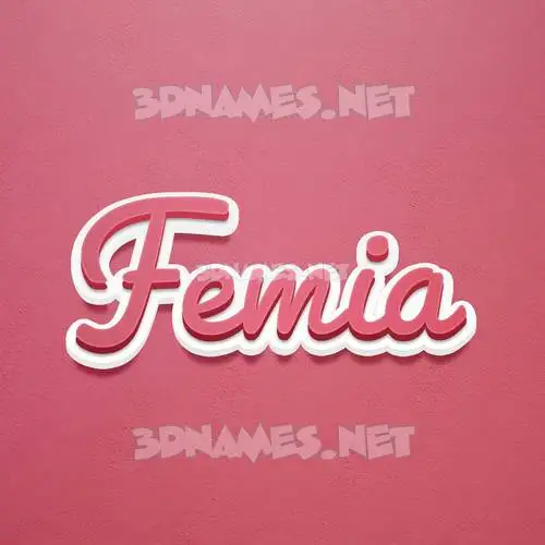 femia in Red Scribble style - 3D name wallpaper femia in Red Scribble style - 3D name wallpaper