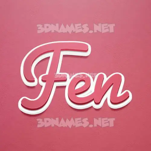 fen in Red Scribble style - 3D name wallpaper fen in Red Scribble style - 3D name wallpaper