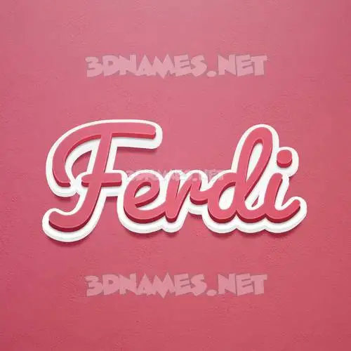ferdi in Red Scribble style - 3D name wallpaper ferdi in Red Scribble style - 3D name wallpaper