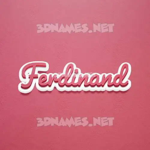 ferdinand in Red Scribble style - 3D name wallpaper ferdinand in Red Scribble style - 3D name wallpaper