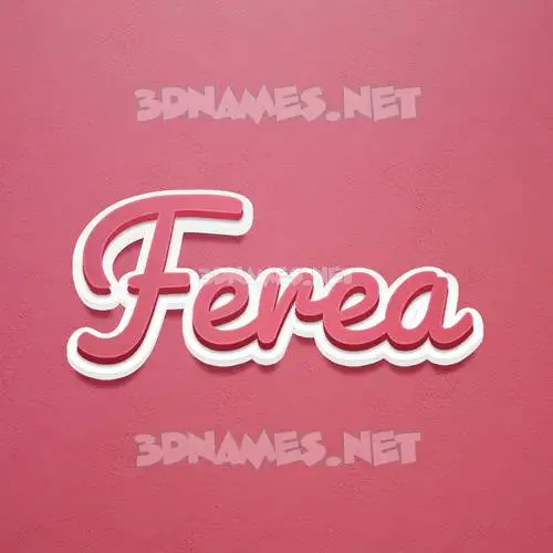 ferea in Red Scribble style - 3D name wallpaper ferea in Red Scribble style - 3D name wallpaper