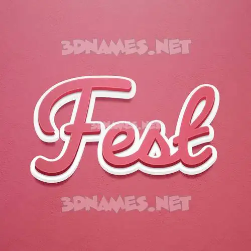 fest in Red Scribble style - 3D name wallpaper fest in Red Scribble style - 3D name wallpaper