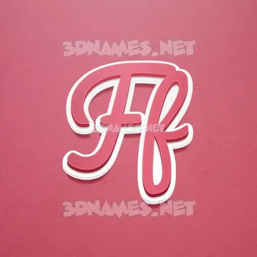 ff in Red Scribble style - 3D name wallpaper ff in Red Scribble style - 3D name wallpaper