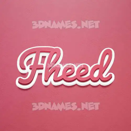 fheed in Red Scribble style - 3D name wallpaper fheed in Red Scribble style - 3D name wallpaper