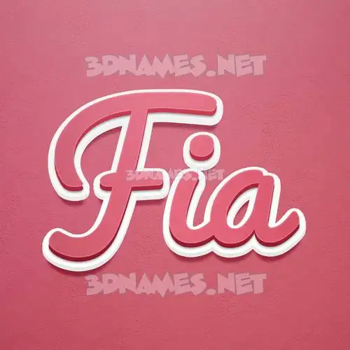 fia in Red Scribble style - 3D name wallpaper fia in Red Scribble style - 3D name wallpaper