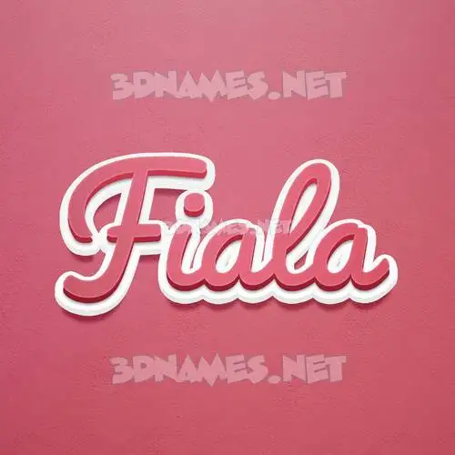 fiala in Red Scribble style - 3D name wallpaper fiala in Red Scribble style - 3D name wallpaper
