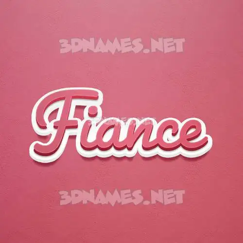 fiance in Red Scribble style - 3D name wallpaper fiance in Red Scribble style - 3D name wallpaper