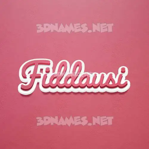 fiddausi in Red Scribble style - 3D name wallpaper fiddausi in Red Scribble style - 3D name wallpaper