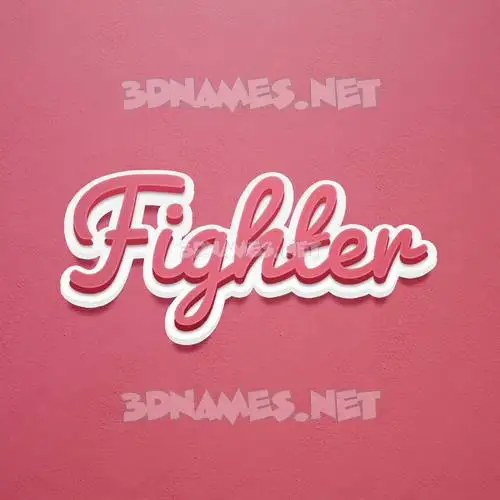 fighter in Red Scribble style - 3D name wallpaper fighter in Red Scribble style - 3D name wallpaper