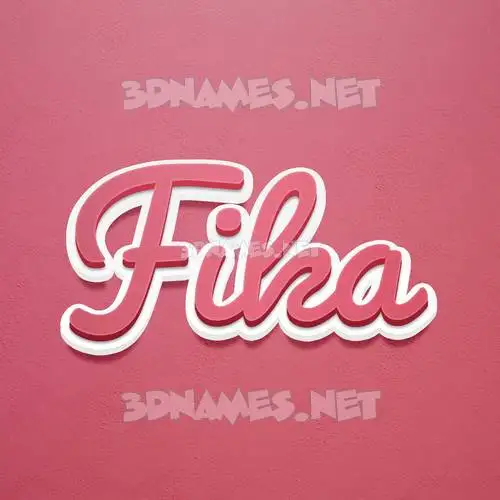 fika in Red Scribble style - 3D name wallpaper fika in Red Scribble style - 3D name wallpaper