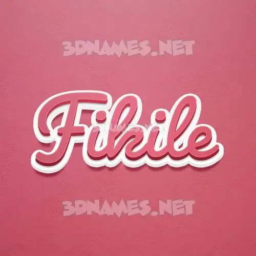 fikile in Red Scribble style - 3D name wallpaper fikile in Red Scribble style - 3D name wallpaper