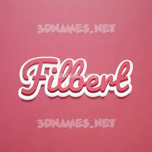 filbert in Red Scribble style - 3D name wallpaper filbert in Red Scribble style - 3D name wallpaper