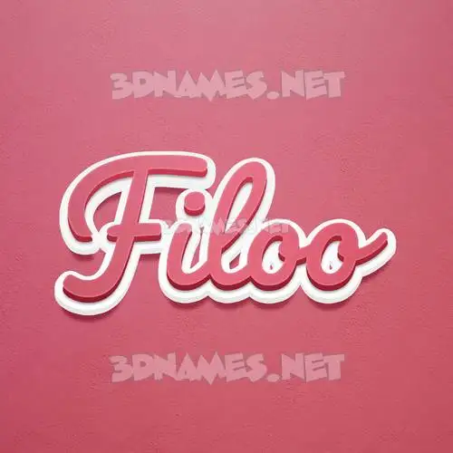 filoo in Red Scribble style - 3D name wallpaper filoo in Red Scribble style - 3D name wallpaper