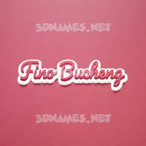 fino bucheng in Red Scribble style - 3D name wallpaper fino bucheng in Red Scribble style - 3D name wallpaper