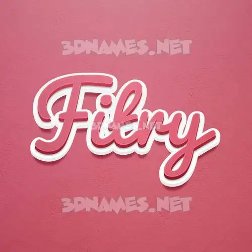 fitry in Red Scribble style - 3D name wallpaper fitry in Red Scribble style - 3D name wallpaper
