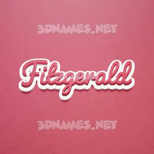 fitzgerald in Red Scribble style - 3D name wallpaper fitzgerald in Red Scribble style - 3D name wallpaper