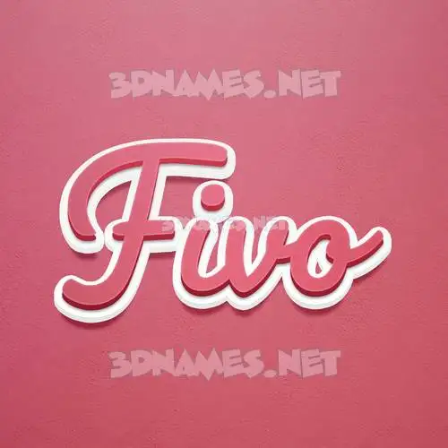 fivo in Red Scribble style - 3D name wallpaper fivo in Red Scribble style - 3D name wallpaper