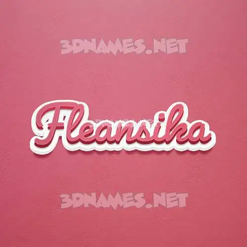 fleansika in Red Scribble style - 3D name wallpaper fleansika in Red Scribble style - 3D name wallpaper