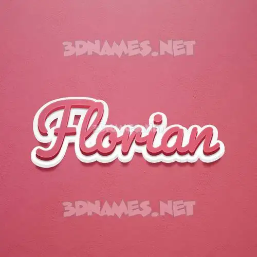 florian in Red Scribble style - 3D name wallpaper florian in Red Scribble style - 3D name wallpaper