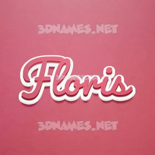 floris in Red Scribble style - 3D name wallpaper floris in Red Scribble style - 3D name wallpaper