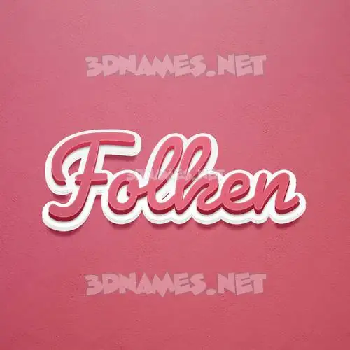folken in Red Scribble style - 3D name wallpaper folken in Red Scribble style - 3D name wallpaper