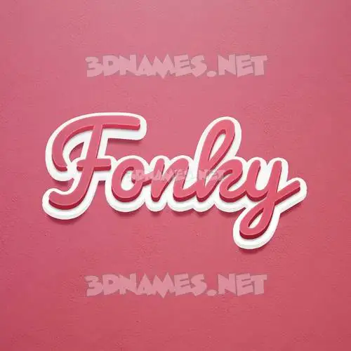 fonky in Red Scribble style - 3D name wallpaper fonky in Red Scribble style - 3D name wallpaper