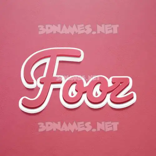 fooz in Red Scribble style - 3D name wallpaper fooz in Red Scribble style - 3D name wallpaper