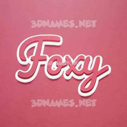 foxy in Red Scribble style - 3D name wallpaper foxy in Red Scribble style - 3D name wallpaper
