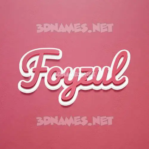 foyzul in Red Scribble style - 3D name wallpaper foyzul in Red Scribble style - 3D name wallpaper