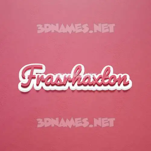 frasrhaxton in Red Scribble style - 3D name wallpaper frasrhaxton in Red Scribble style - 3D name wallpaper