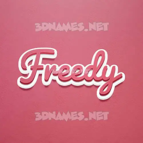freedy in Red Scribble style - 3D name wallpaper freedy in Red Scribble style - 3D name wallpaper