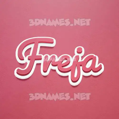 freja in Red Scribble style - 3D name wallpaper freja in Red Scribble style - 3D name wallpaper
