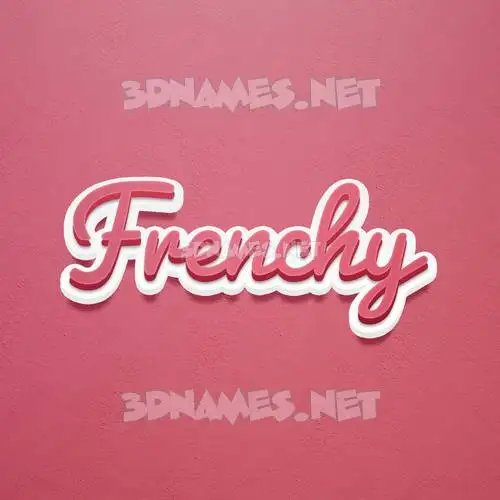 frenchy in Red Scribble style - 3D name wallpaper frenchy in Red Scribble style - 3D name wallpaper