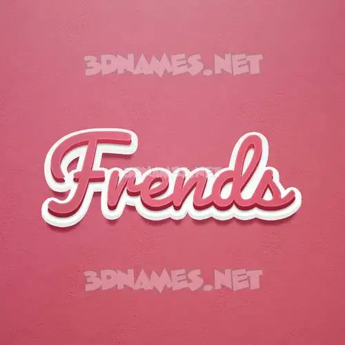 frends in Red Scribble style - 3D name wallpaper frends in Red Scribble style - 3D name wallpaper