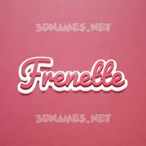 frenette in Red Scribble style - 3D name wallpaper frenette in Red Scribble style - 3D name wallpaper
