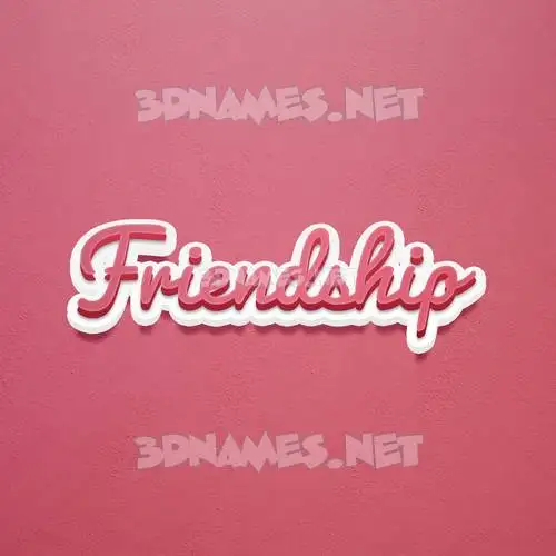 friendship in Red Scribble style - 3D name wallpaper friendship in Red Scribble style - 3D name wallpaper