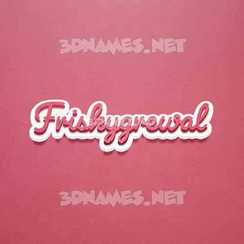 friskygrewal in Red Scribble style - 3D name wallpaper friskygrewal in Red Scribble style - 3D name wallpaper