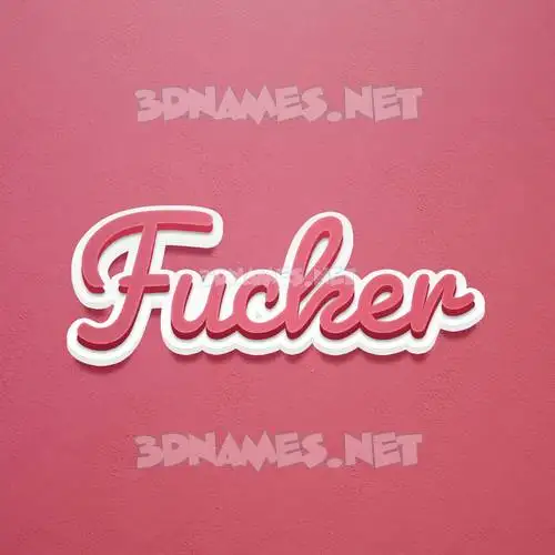 fucker in Red Scribble style - 3D name wallpaper fucker in Red Scribble style - 3D name wallpaper