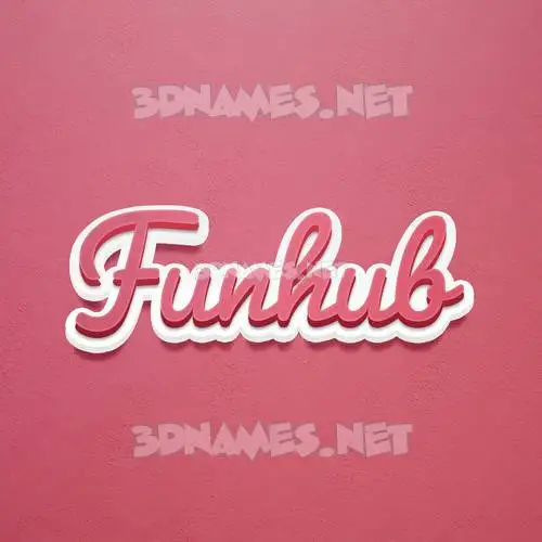 funhub in Red Scribble style - 3D name wallpaper funhub in Red Scribble style - 3D name wallpaper