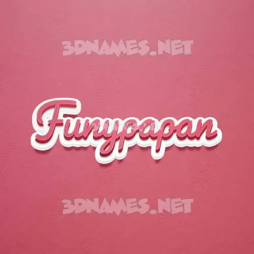 funypapan in Red Scribble style - 3D name wallpaper funypapan in Red Scribble style - 3D name wallpaper