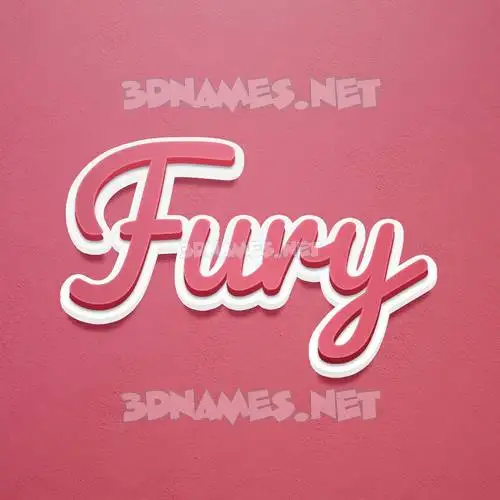 fury in Red Scribble style - 3D name wallpaper fury in Red Scribble style - 3D name wallpaper