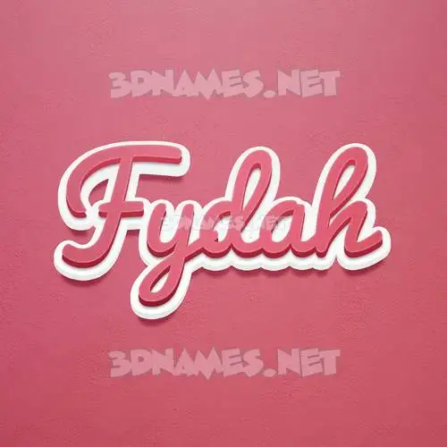 fydah in Red Scribble style - 3D name wallpaper fydah in Red Scribble style - 3D name wallpaper
