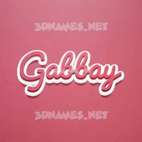gabbay in Red Scribble style - 3D name wallpaper gabbay in Red Scribble style - 3D name wallpaper