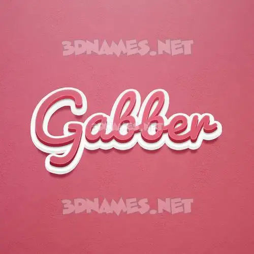 gabber in Red Scribble style - 3D name wallpaper gabber in Red Scribble style - 3D name wallpaper