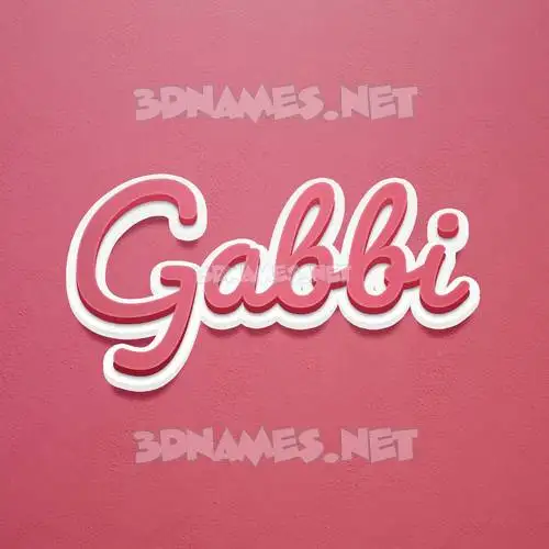 gabbi in Red Scribble style - 3D name wallpaper gabbi in Red Scribble style - 3D name wallpaper
