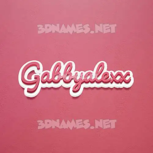 gabbyalexx in Red Scribble style - 3D name wallpaper gabbyalexx in Red Scribble style - 3D name wallpaper