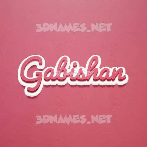 gabishan in Red Scribble style - 3D name wallpaper gabishan in Red Scribble style - 3D name wallpaper