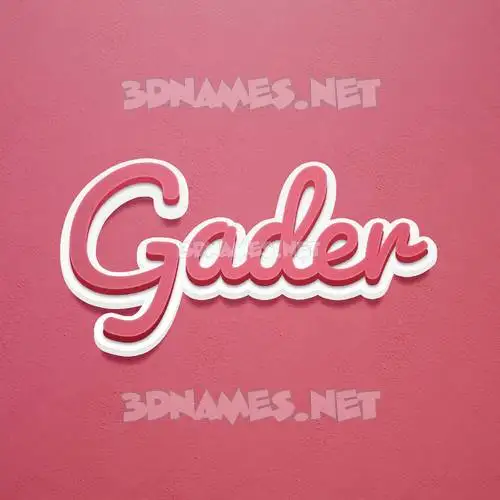 gader in Red Scribble style - 3D name wallpaper gader in Red Scribble style - 3D name wallpaper